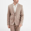 Veste de costume droite ajust&eacute;e taupe homme