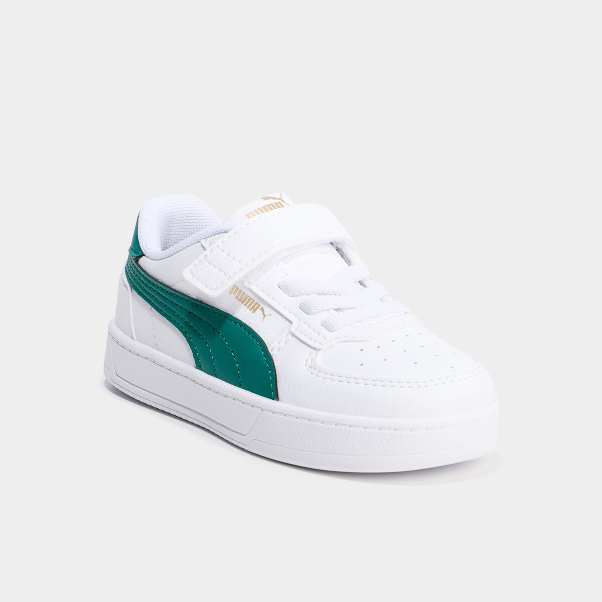 Tennis basses à scratchs Puma Caven 2.0 vert garçon