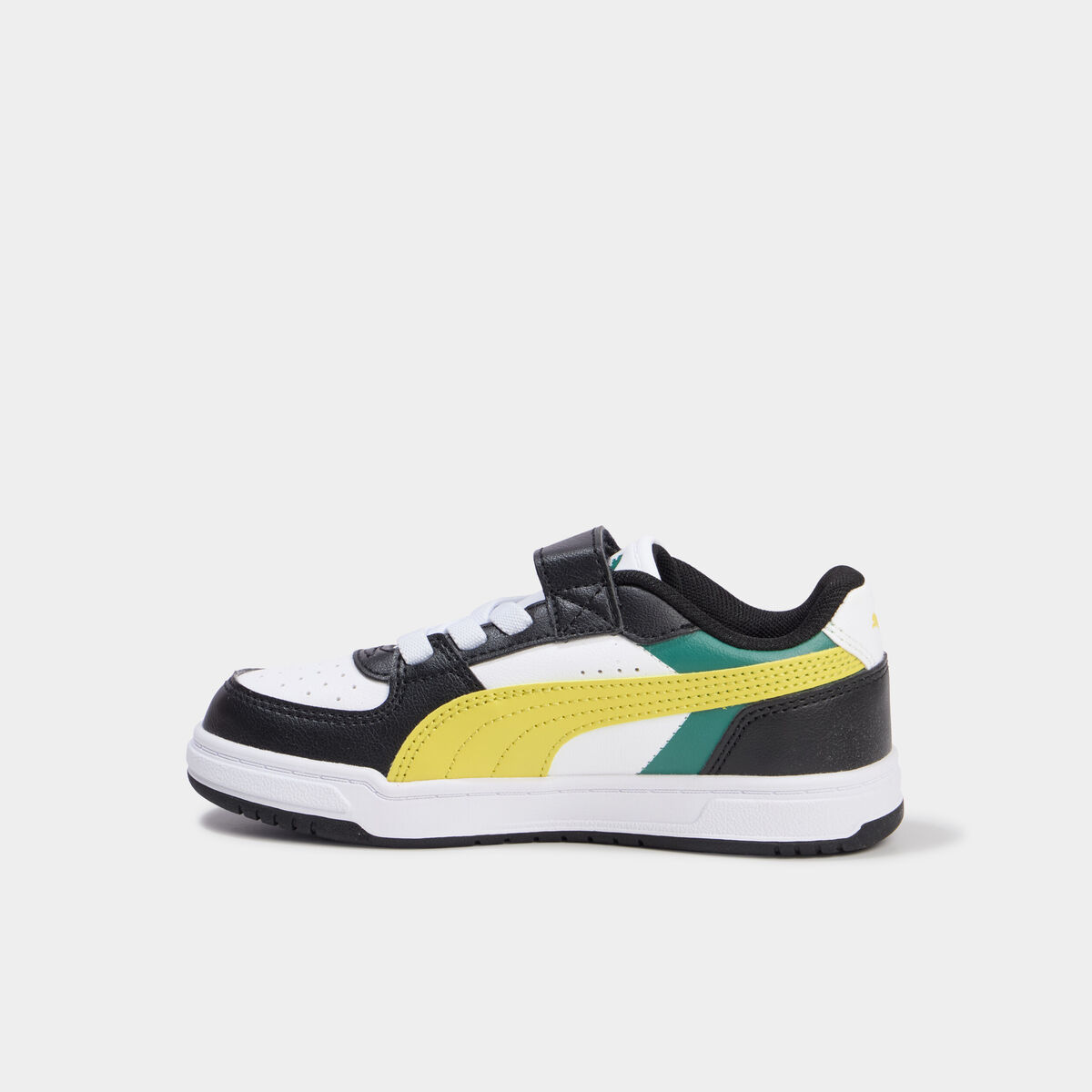 Baskets &agrave; scratchs Caven III Puma vert fluo gar&ccedil;on