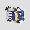 Lot 5 paires chaussettes invisibles multicolore garçon