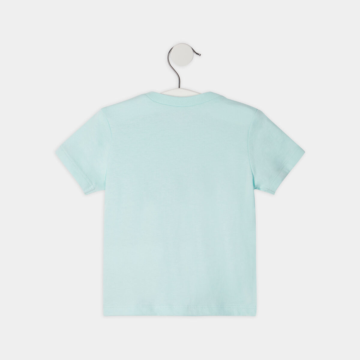 T-shirt à manches courtes en coton vert turquoise bébé garçon