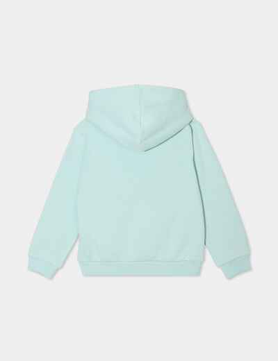 Sweat à capuche hoodie à logo Creeks vert pastel fille