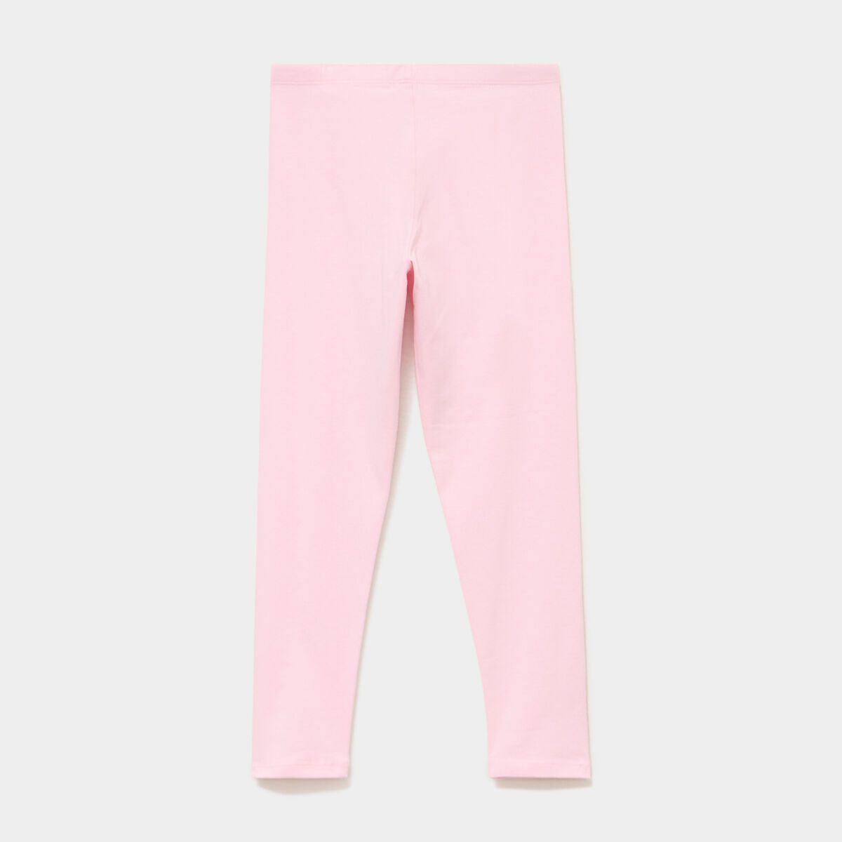 Legging long coton taille &eacute;lastiqu&eacute;e rose clair fille