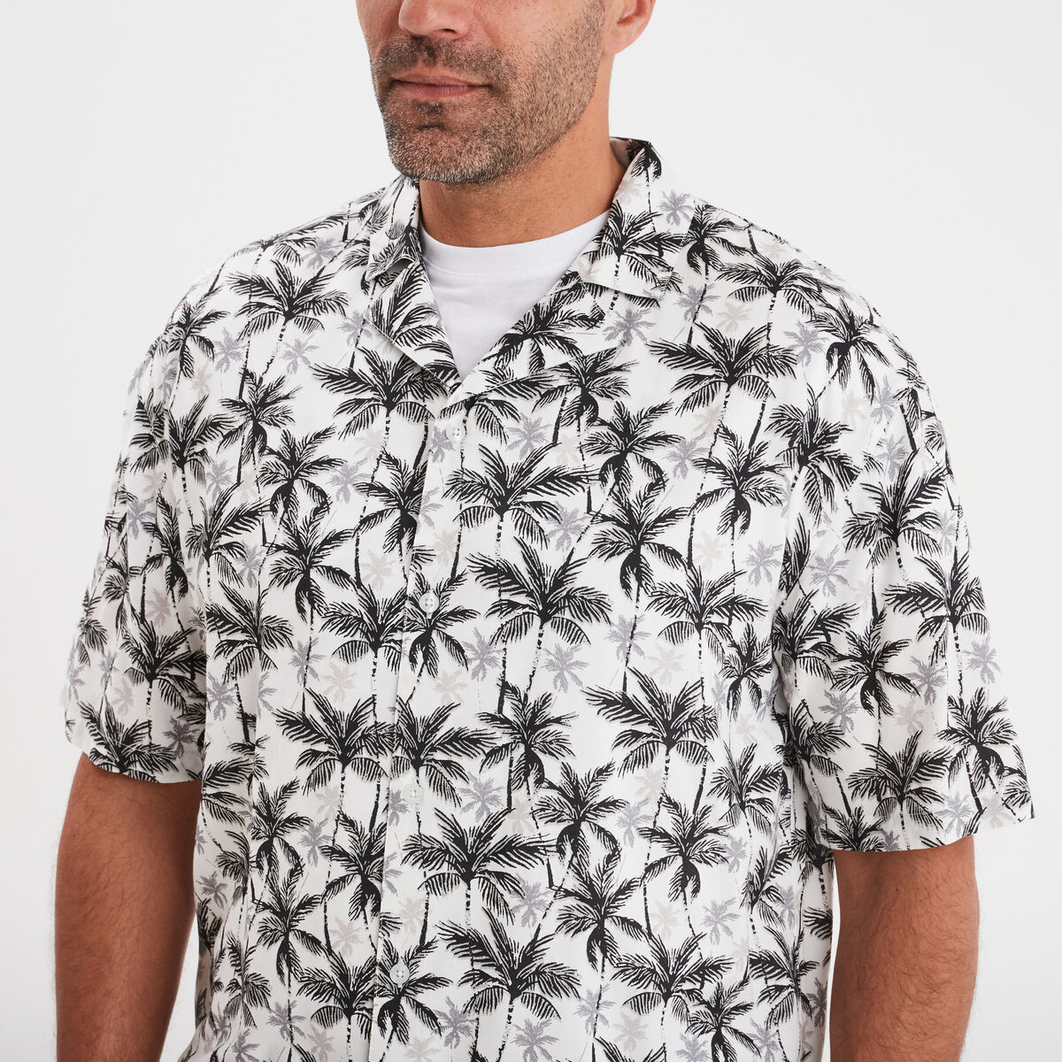 Chemise manches courtes blanc homme