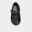 Ballerines vernies à paillettes noir bébé fille