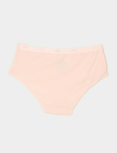Lot 5 shortys coton rose femme
