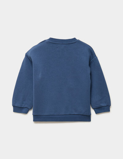 Ensemble de jogging molletonn&eacute; bleu marine b&eacute;b&eacute; gar&ccedil;on