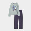 Ensemble pyjama haut et bas coton Stitch vert clair garçon