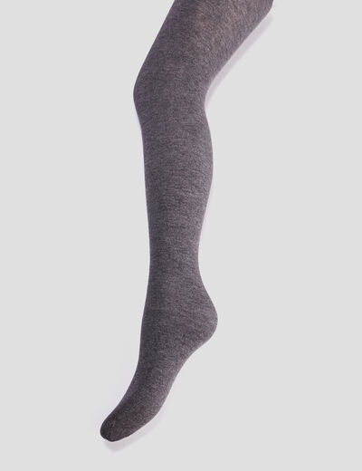 Collants opaques gris femme