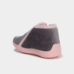 Chaussons botillons effet velours rose b&eacute;b&eacute; fille