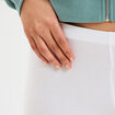 Legging taille haute blanc femme