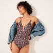 Maillot de bain une pi&egrave;ce multicolore femme
