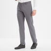 Pantalon droit avec pinces gris foncé homme