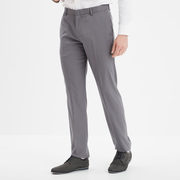 pantalon droit avec pinces gris fonce homme Pantalon droit avec pinces gris foncé homme