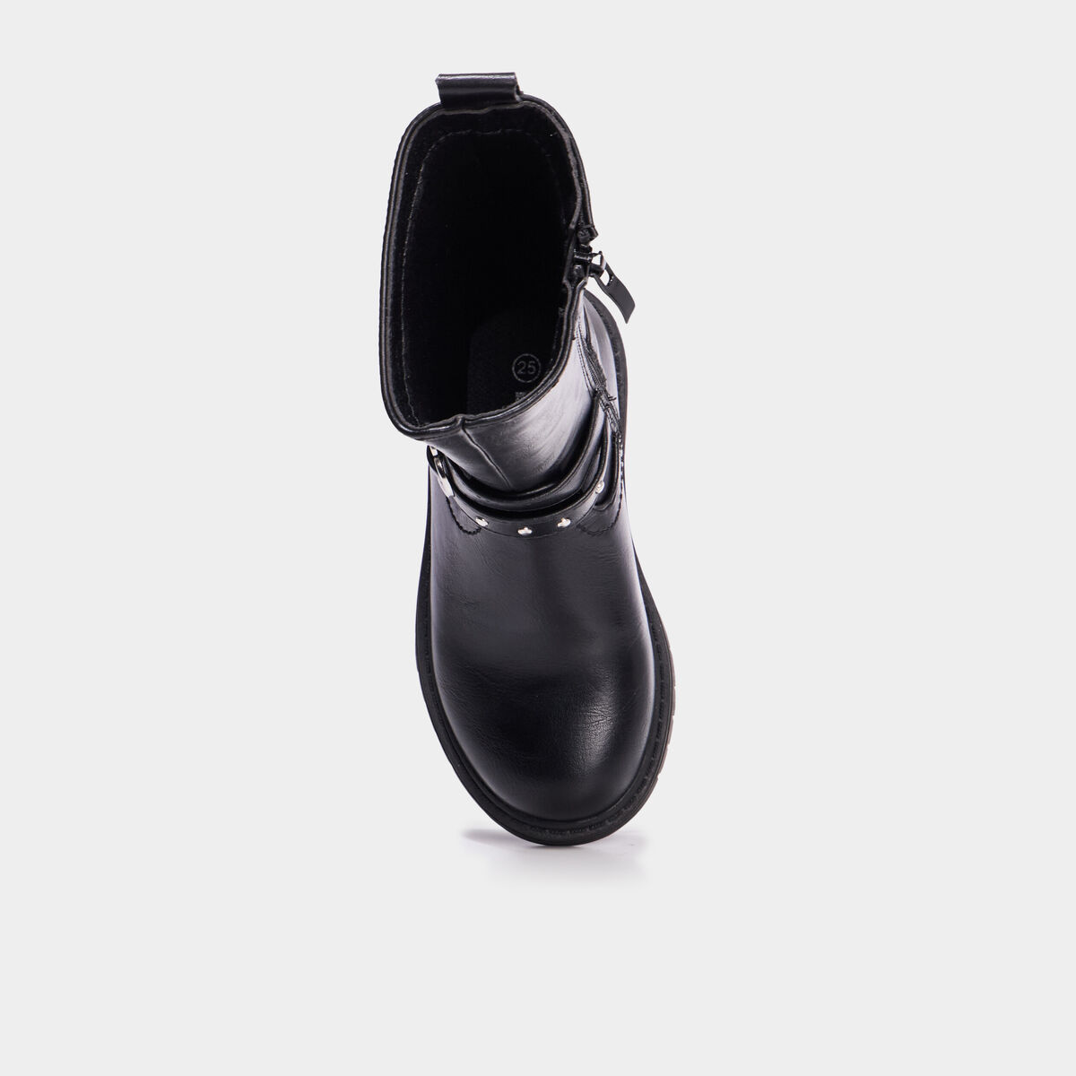 Bottes avec boucles coeur noir fille