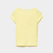 Ensemble pyjama short et t-shirt coton jaune clair fille