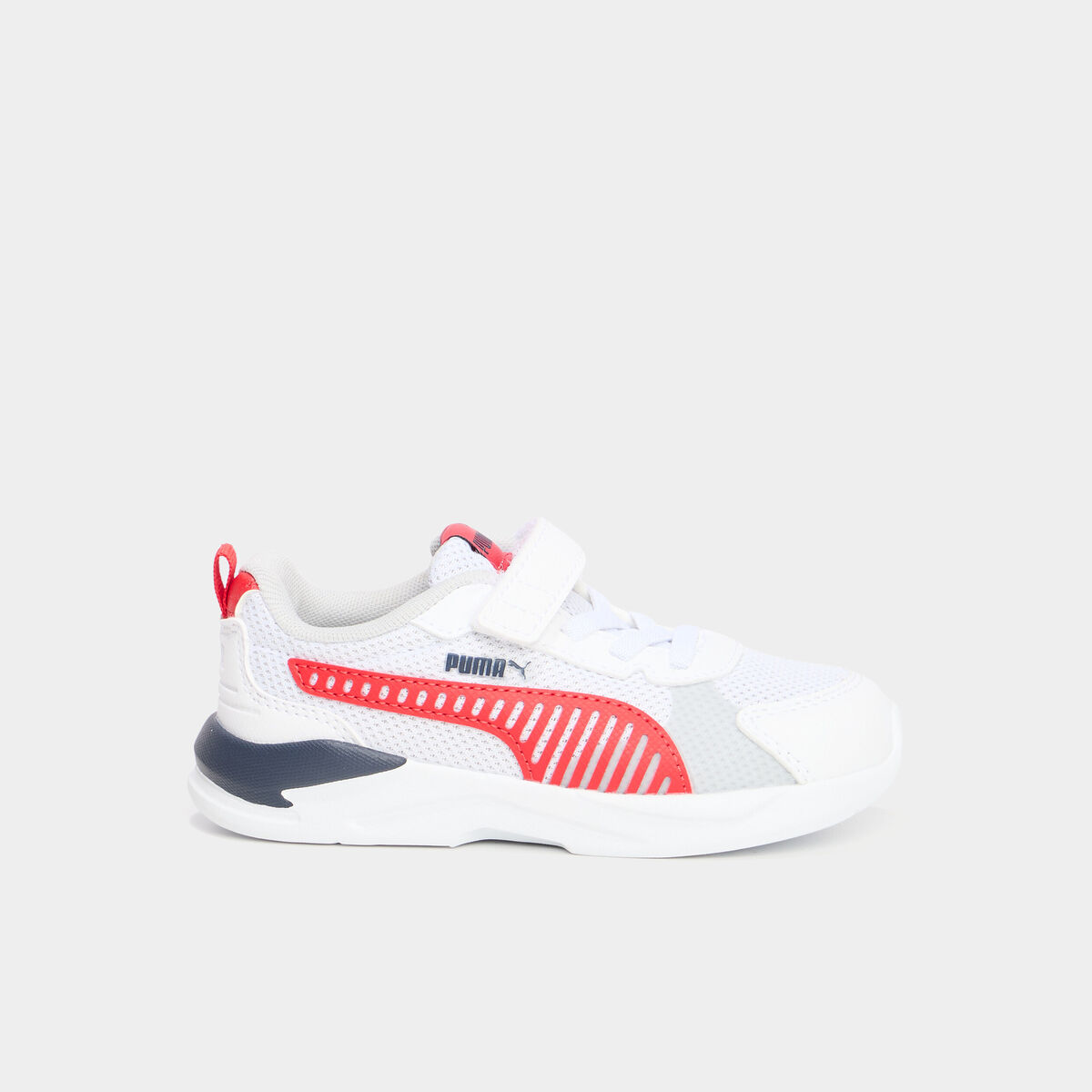 Baskets running &agrave; scratchs Puma rouge gar&ccedil;on
