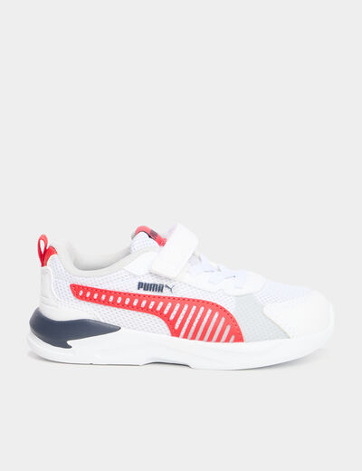 Baskets running à scratchs Puma rouge garçon