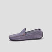 Mocassins en cuir bleu homme