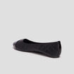 Ballerines matelassées noir femme