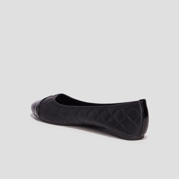 ballerines matelassees noir femme Ballerines matelassées noir femme