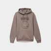 Sweat hoodie molleton 1 poche Nirvana taupe homme