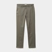 Pantalon chino droit stretch vert kaki homme