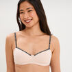 Soutien-gorge triangle padd&eacute; rose clair femme