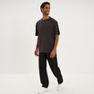 T-shirt 1 poche manches courtes coton gris fonc&eacute; homme
