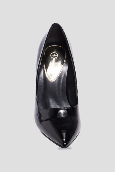 Escarpins vernis à talons Mosquitos noir femme