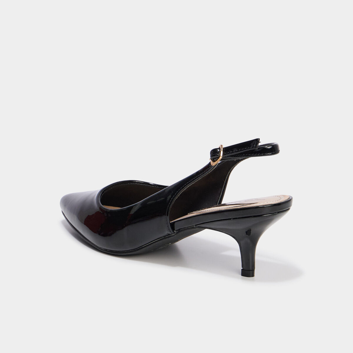 Escarpins vernis &agrave; talons noir femme