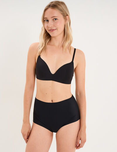 Soutien-gorge triangle bretelles fines noir femme