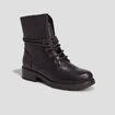 Bottines fourrées noir fille