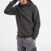 Sweat à capuche hoodie 2 poches zippées vert kaki homme