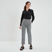 Pantalon wide leg noir femme