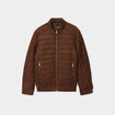 Blouson aspect su&eacute;dine zipp&eacute; Liberto marron homme