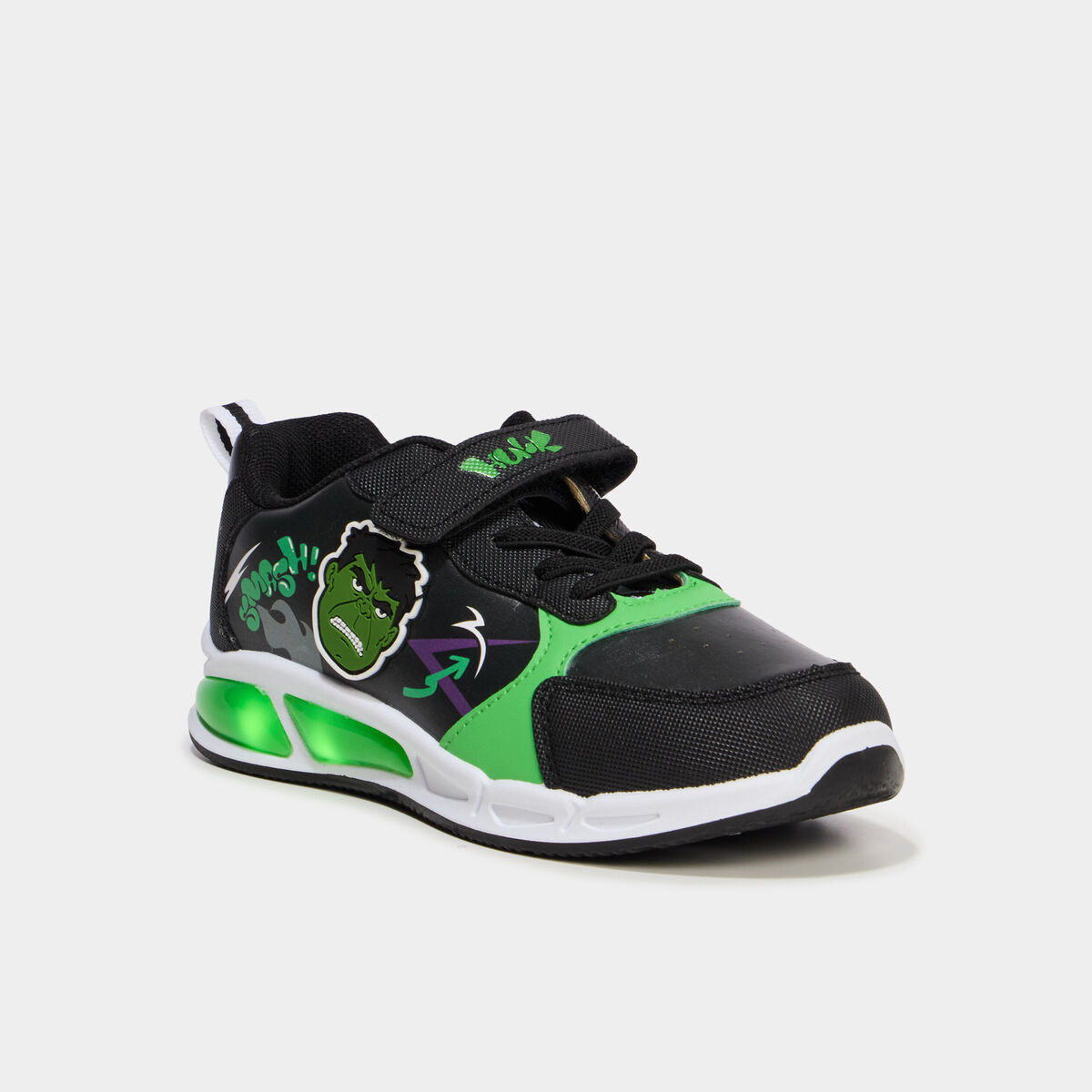 Baskets running lumineuses Hulk vert gar&ccedil;on