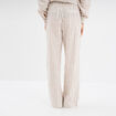 Pantalon large taille élastiquée coton blanc femme