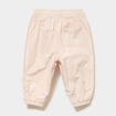 Pantalon jogger doublage coton beige b&eacute;b&eacute; fille