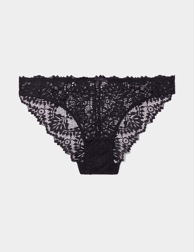 Culotte en dentelle noir femme