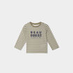 T-shirt manches longues col rond coton vert kaki bébé garçon