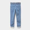 Jean skinny ceinture foulard denim stone fille