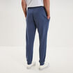 Pantalon jogging droit molleton bleu lavande homme
