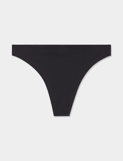 String sans couture noir femme