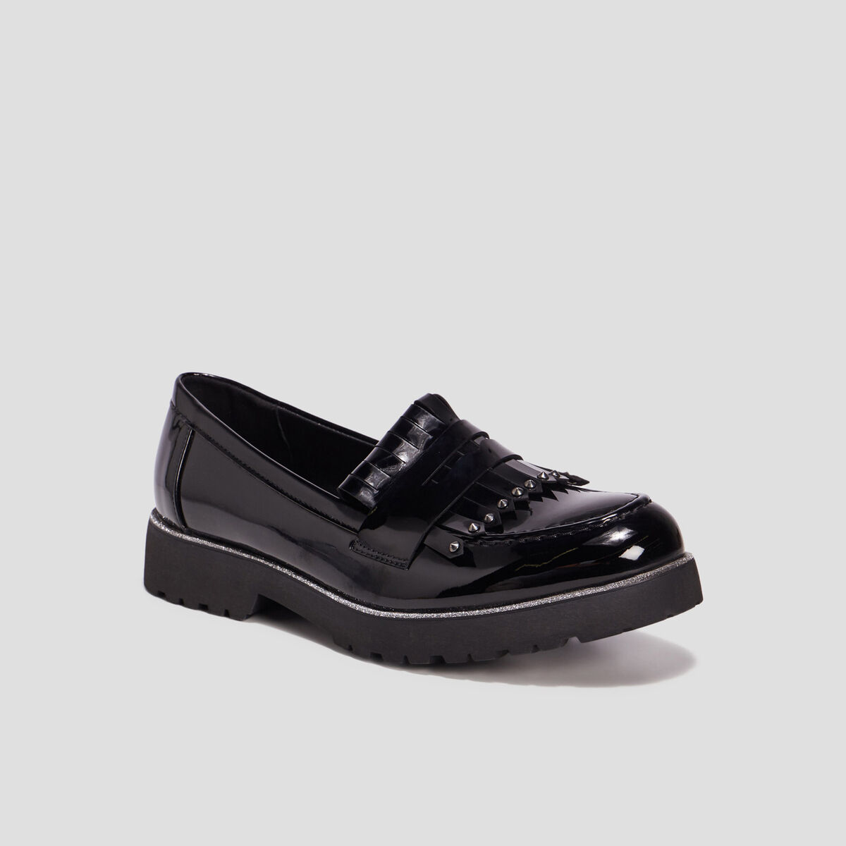 Mocassins crant&eacute;s Liberto noir femme
