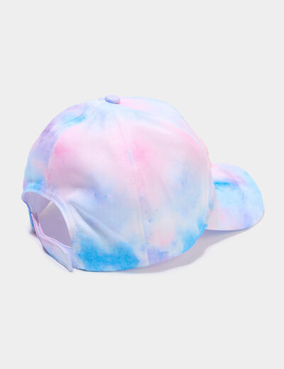Casquette brod&eacute;e ajustable multicolore femme