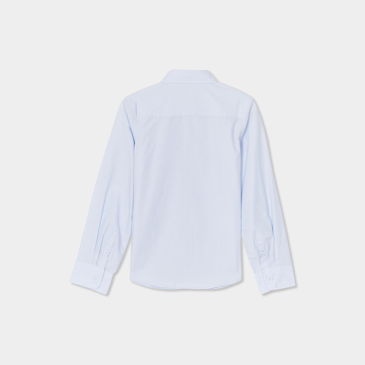 Chemise manches longues bleu ciel garçon