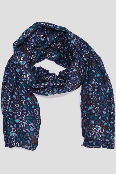 Foulard bleu femme