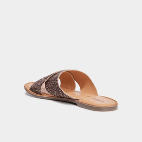 Mules brides croisées en cuir Kickers noir femme