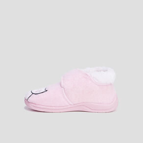 Chaussons bottillons fourrés forme chat rose fille